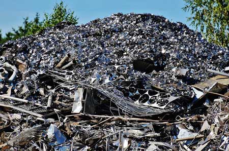 pile of scrap metal